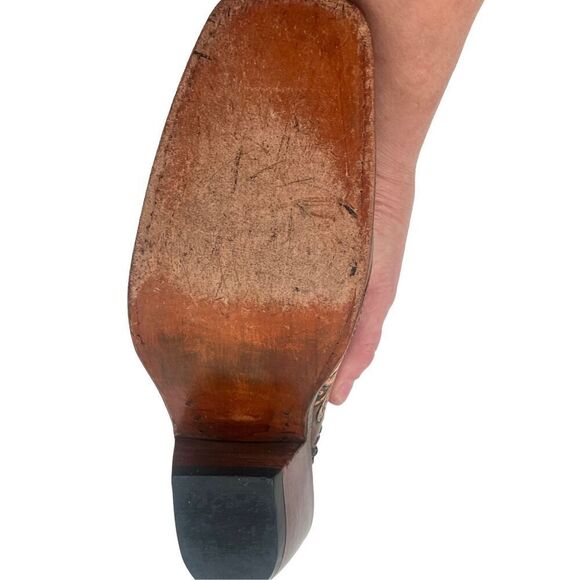 Adam Garcia master crafted wooden / leather clogs - Picture 9 of 16